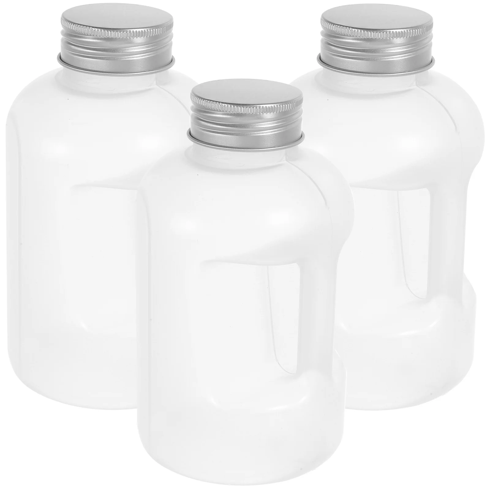 

3 Pcs 750ml PP Juice Bottles Square Reusable Water Containers Fridge Smoothie Milk Tea Bucket Gym Work Meal Prep