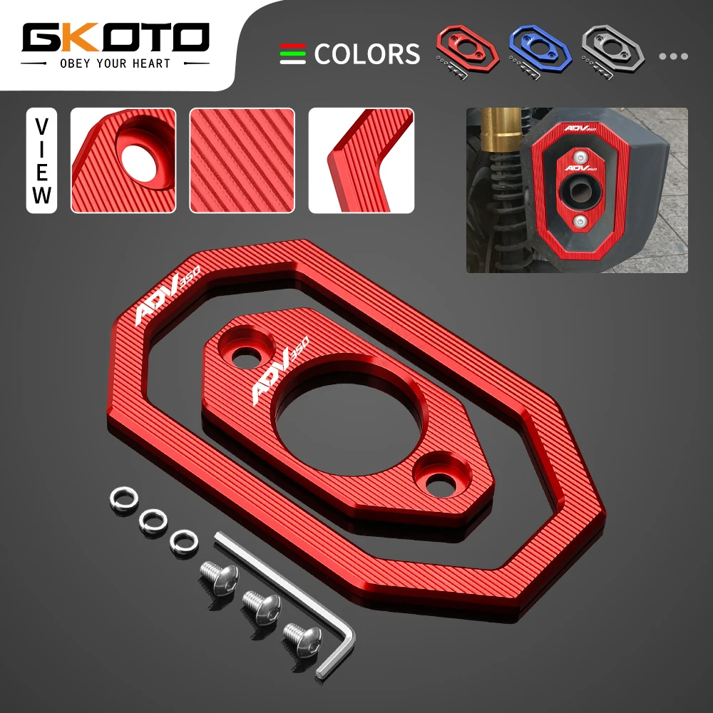 

Motorcycle Exhaust Pipe Tail End Decorative Inner & Outer Cover Set Exhaust Tail Metal Cover For Honda ADV350 ADV350 2021-2025