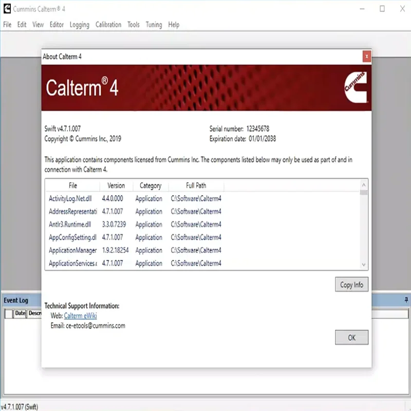 Picture 5: Newest CUMMINS INSITE V9.1/ 8.9 PRO + calterm software Engine Diagnostic Software Fault Code Engine Tests Adjustment Remove ECM