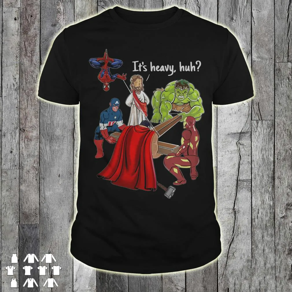 

Jesus Cross Heavy Huh. Funny Superhero Christian Gift Mens T-Shirt. Summer Cotton Short Sleeve O-Neck Unisex T Shirt New S-3XL