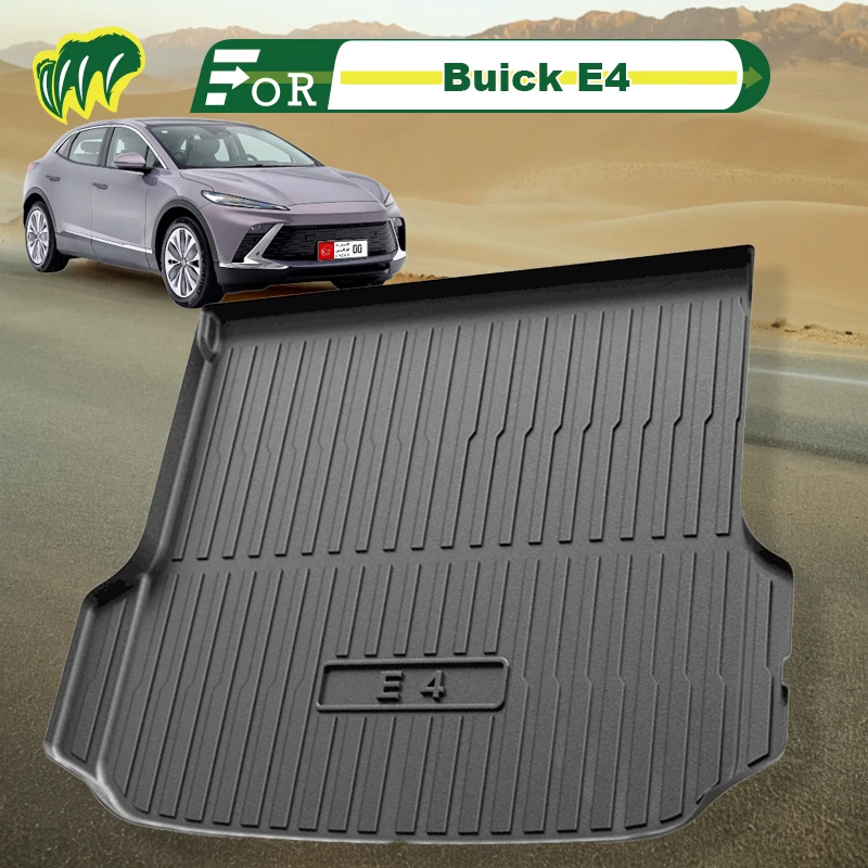 

For Buick E4 2023 2024 TPE Custom Fit Car Trunk Mat All Season Black Cargo Mat 3D Shaped Laser Measured Trunk Liners