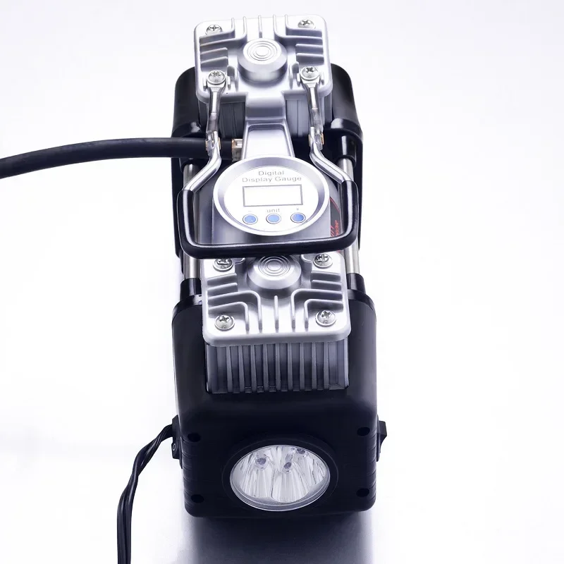 Heiße verkäufe Heavy Duty Auto Notfall Kit Doppel Zylinder Auto Luft Kompressor Reifen Pumpe Auto Luft Inflator