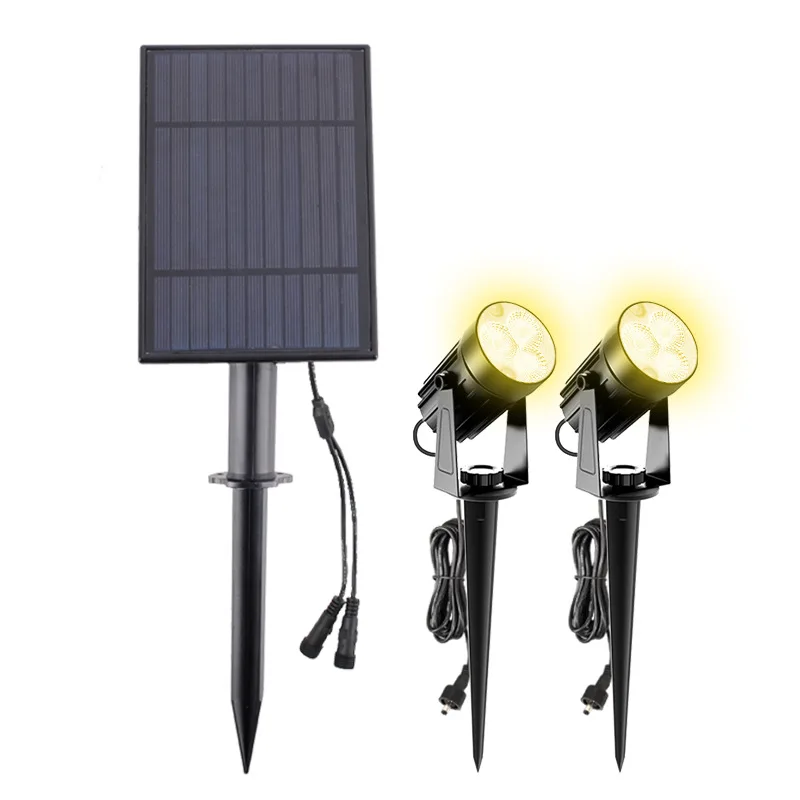 Solar Spotlights Outdoor LED Landscape Light Waterproof Solar Powered Wall Lights Auto ON/Off Garden, Yard, Pathway Lighting