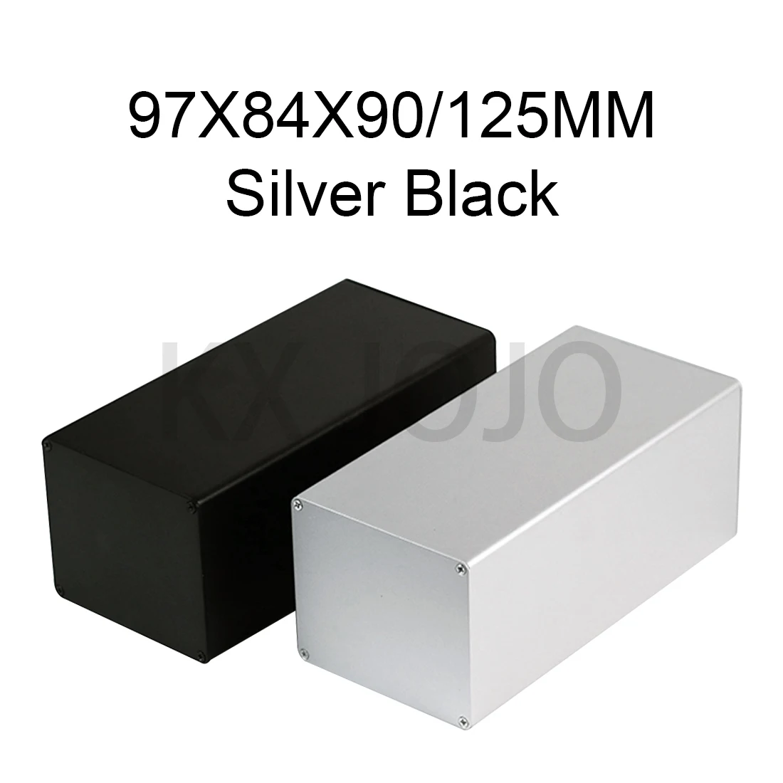 Aluminum Enclosure 97*84*90/125mm Electrical Extruded Integrated Box Circuit Board Case DIY Silver/Black