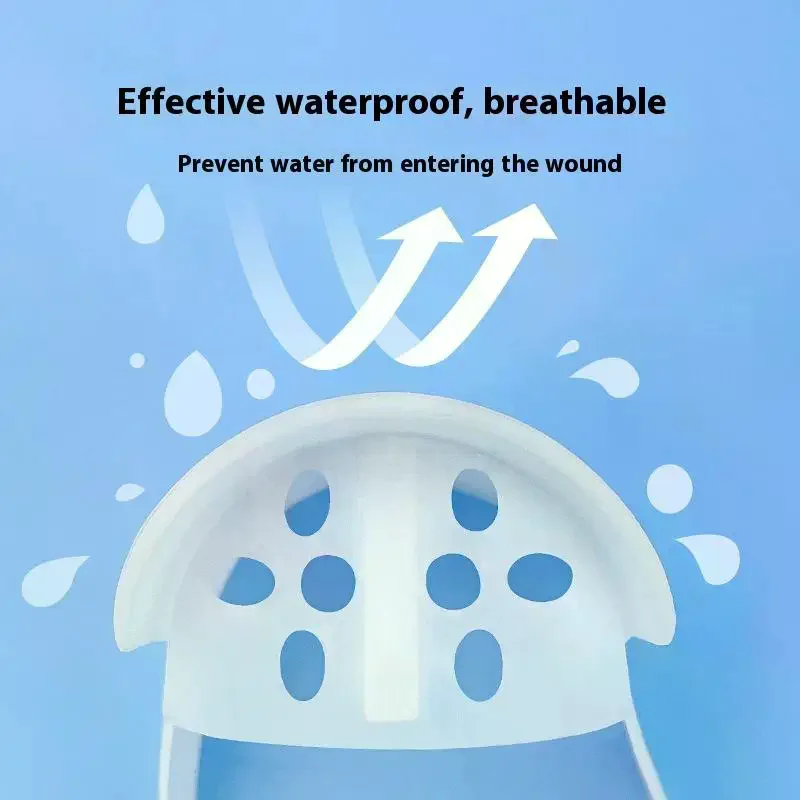 

Чехлы для душа, водонепроницаемые чехлы для трахеостомы, приятные для кожи силиконовые водонепроницаемые дышащие маски для ванны, горла