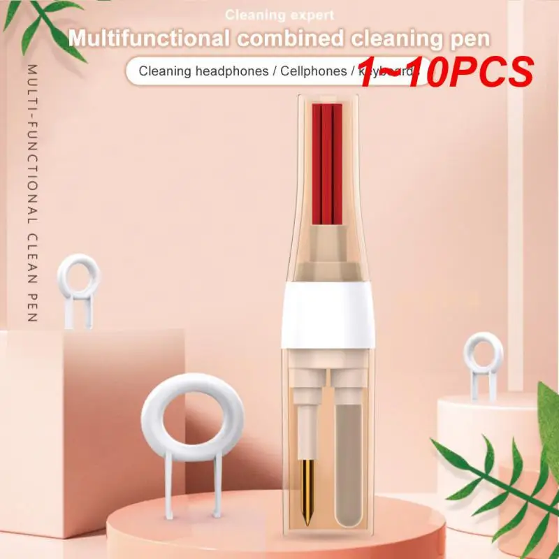 1 ~ 10 шт. чистый комплект, удобное оборудование, подходящие для женских берушей и компьютерных клавиатур, чистящая щетка, беруши, грязевая щетка