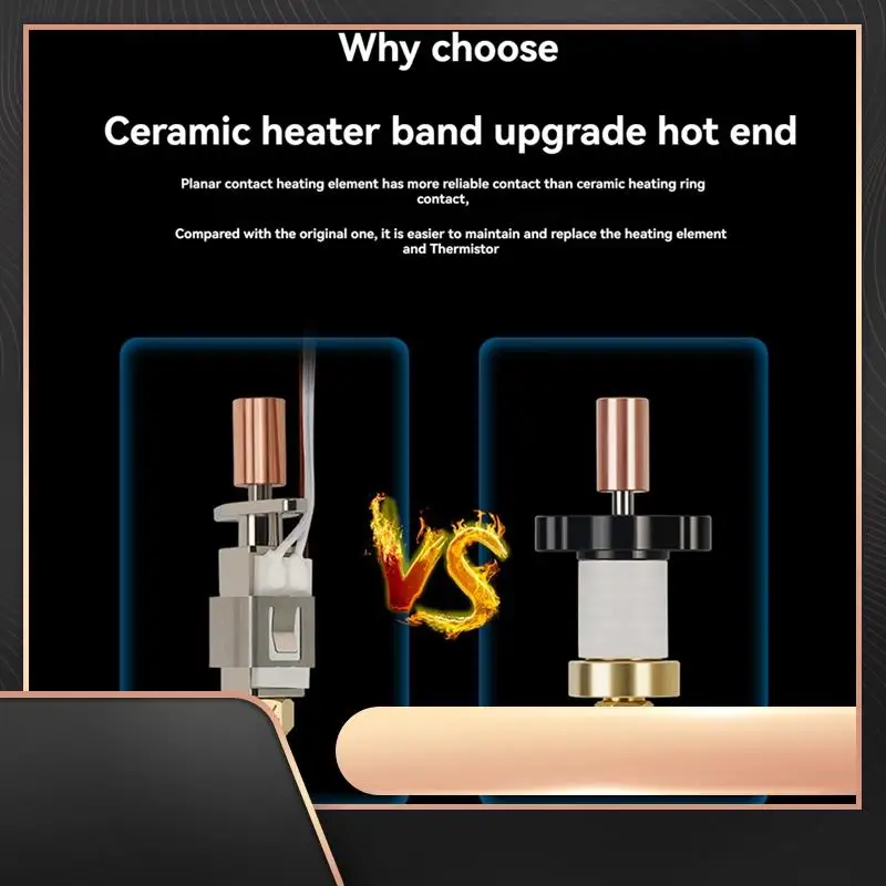 

Модернизированный комплект Hotend K1 для нагревательного блока 3D-принтера K1/K1 Max, аксессуар