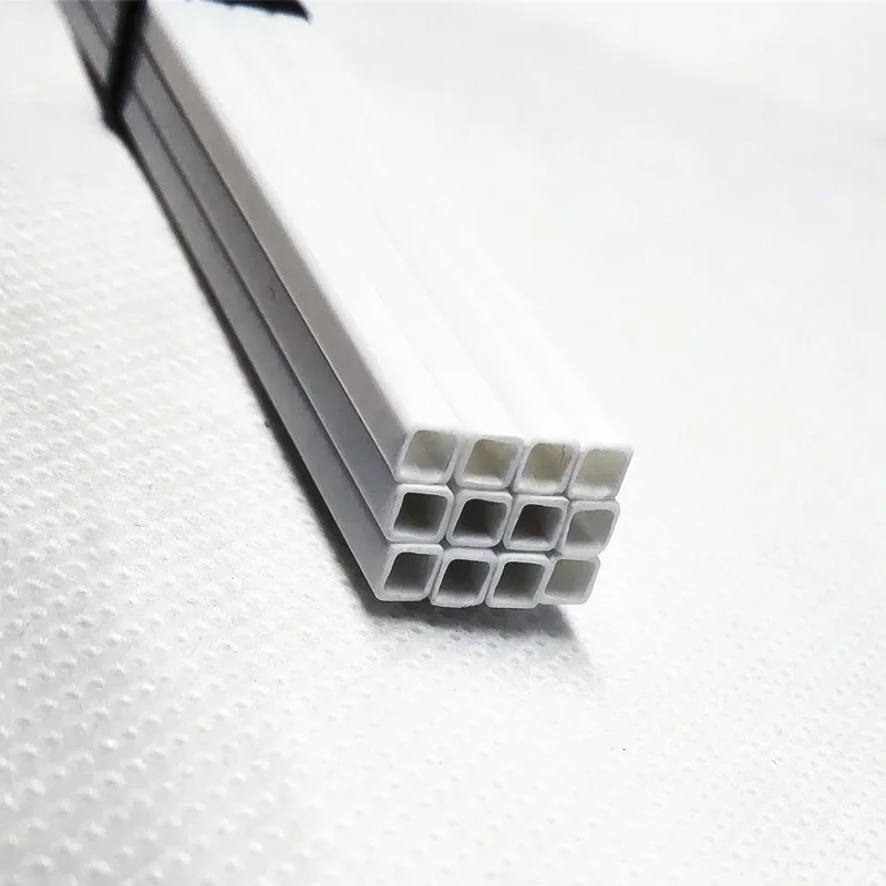 30 pcs  3*3/4*4/5*5/6*6/8*8 abs hollow tube used in model building decoration Length 50 cm DIY model materials