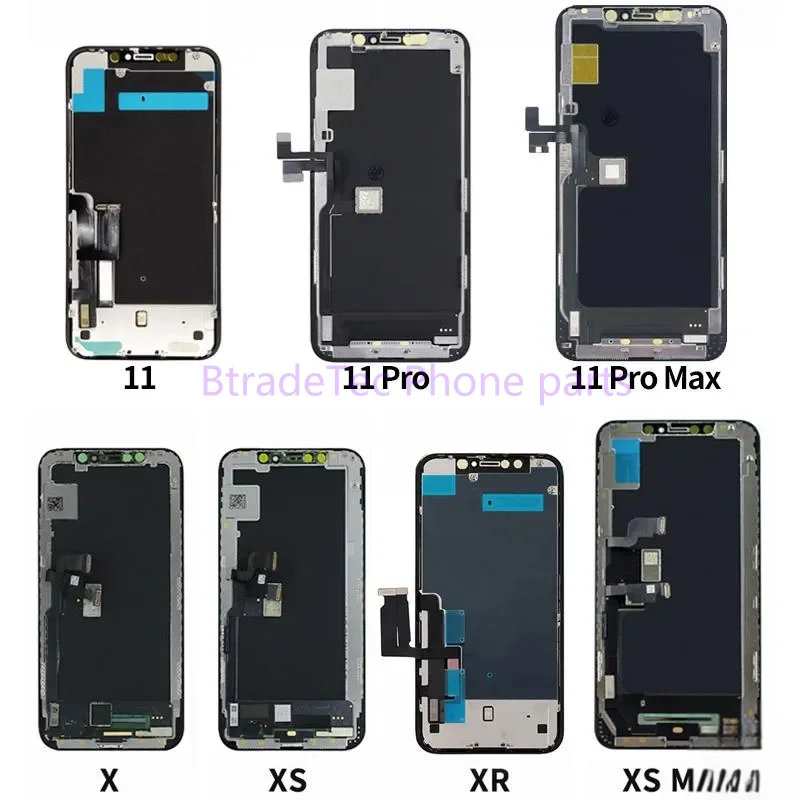 Incell panel sentuh layar LCD OLED, rakitan pengganti Digitizer layar TFT untuk iPhone X XS/Max XR 11