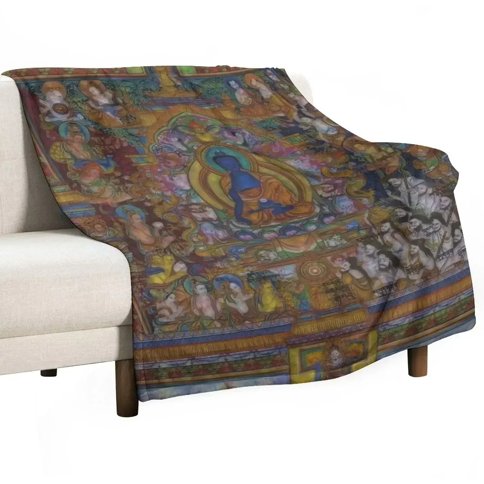 Medicine Buddha Throw Blanket Custom anime Plaid bed plaid Personalized Gift Designers Blankets