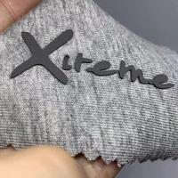 50 Uds. De etiquetas de vinilo de transferencia de calor con logotipo de silicona 3D personalizado, pegatinas para planchar para ropa, película HTV