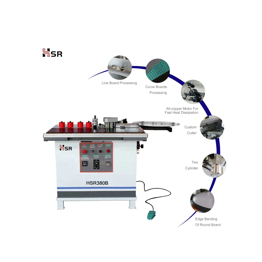 Woodworking edge bander curve line straight edge banding machine speed woodworking Curve edge banding machine