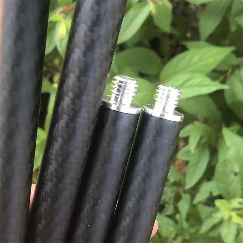 Black Matt High-strength Carbon Fiber Rod Diameter 16mm Screw M10 Length Can be Selected