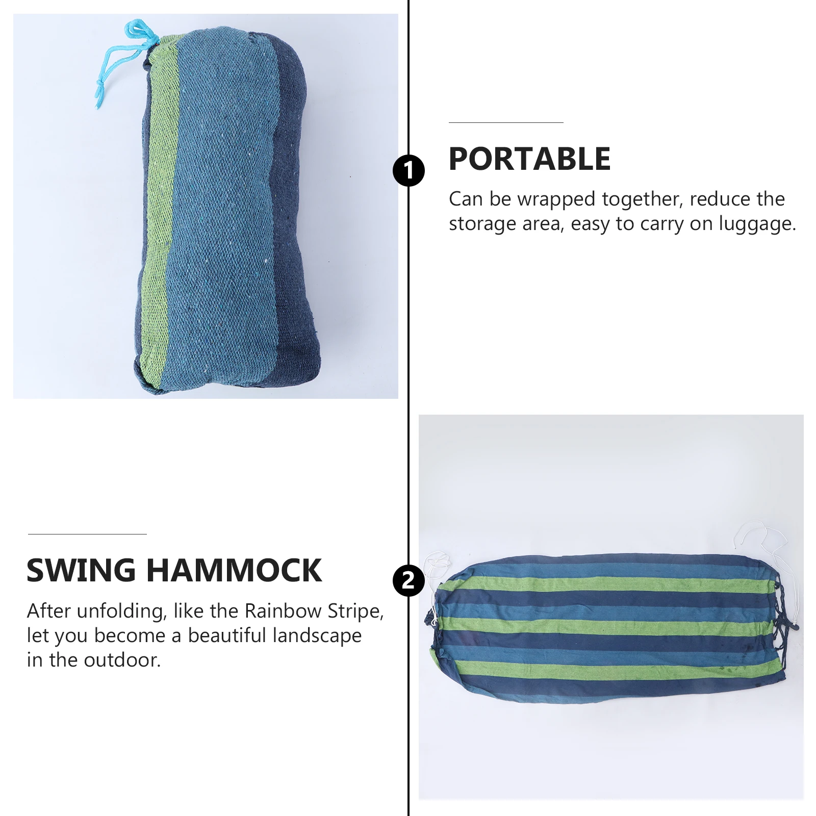 

Camping Hammock Canvas Bed Hanging Sleeping Bed Outdoor Hanging Sleep Lightweight Durable Kids Travel Use