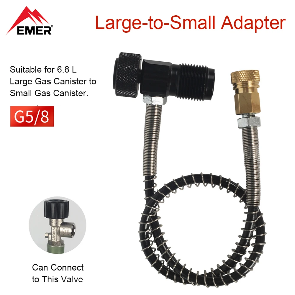 emer-fill-station-scuba-g5-8-din-300bar-refill-charging-adapter-with-8mm-quick-connect-female-coupler-gauge-6061-aluminum-alloy