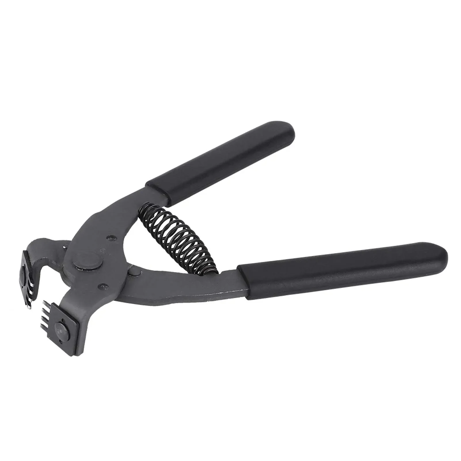 Leather Tool 17cm HandHeld Carbon Steel Silent Pliers Leather Craft Hole Punch Tool 4mm(2/4 Teeth) Silent Diamond Chopper Punch
