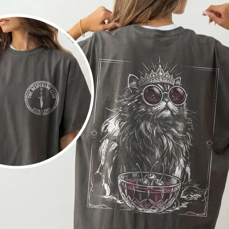 Retro Street Donut Princess Dungeon Explorer Carl Mungo Women's T-shirt Summer New Unisex