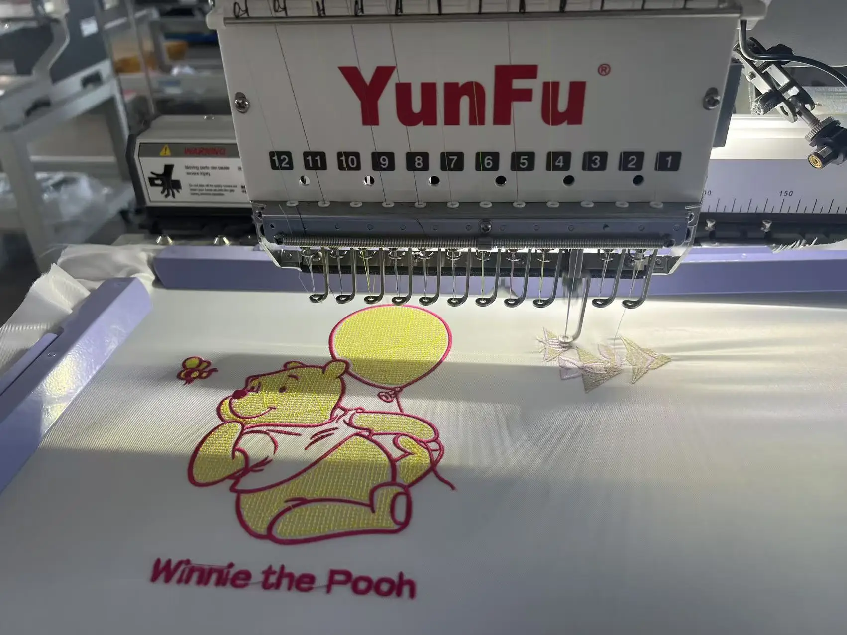 High Production Single Head Chenille Embroidery Machine with 15 Needles Automatic Computerized Bead Embroidery Machine
