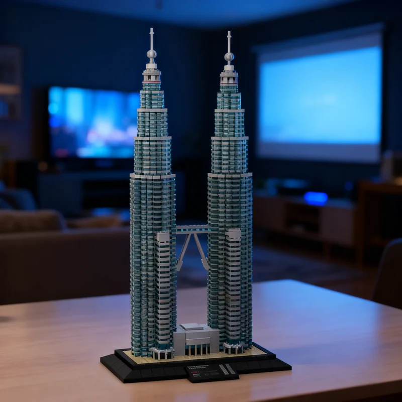 

Набор строительных блоков MOC «Башни Петронас» (4015 деталей) – креативный подарок, коллекционный декор для детей и взрослых, премиум-класса, для рабочего стола