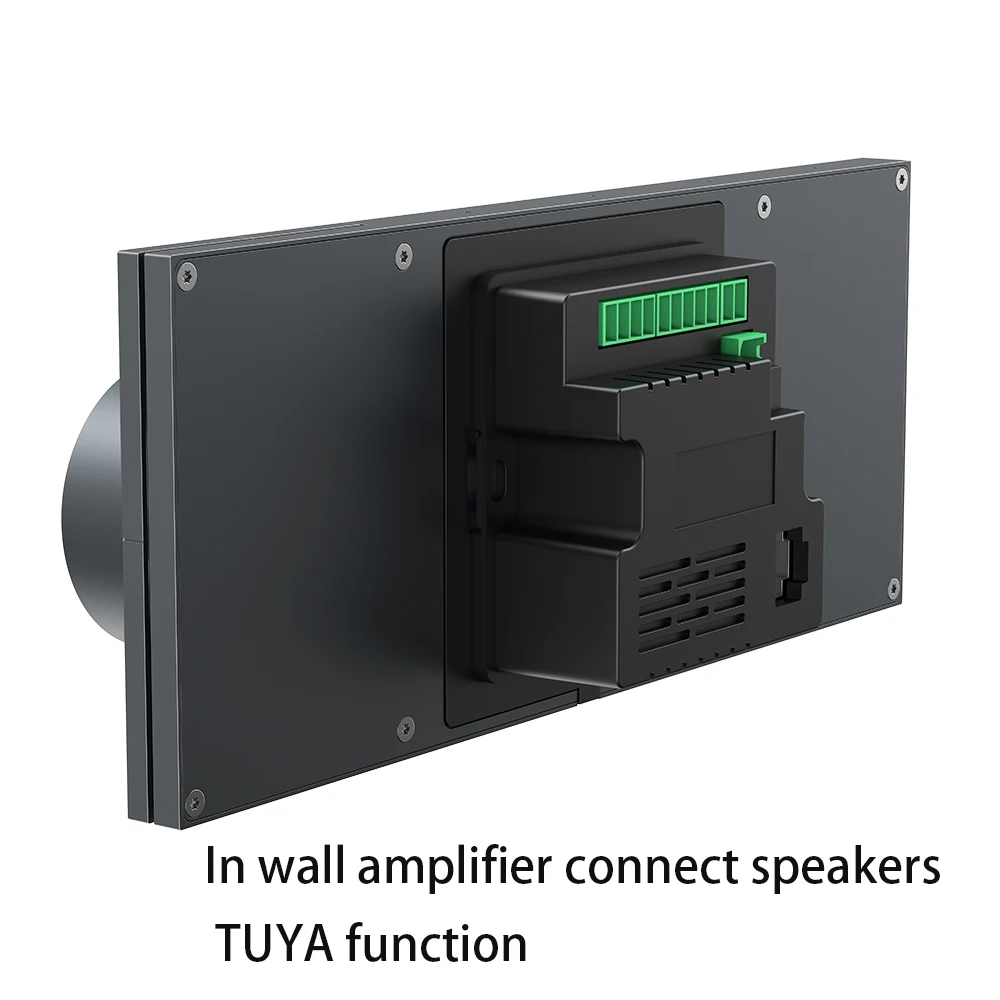 6inch TUYA ZIGBEE Central Control Multiroom Smart Home Audio System Bluetooth TFcard Micro-USB Local Playing Wall Amplifier