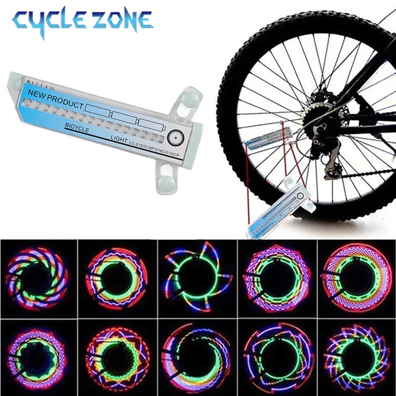 Bicycle Wheel Light MTB Road Bike Spoke Light wihtout Battery Shock Induction Colorful Bike Spoke Warning Signal Lamp Accessory