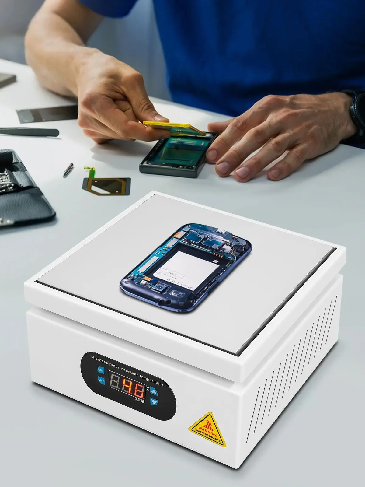Elektrische Lötplatte für Mikrocomputer – Vorheizschweißgerät mit präziser Steuerung, geeignet für Elektronikschweißen
