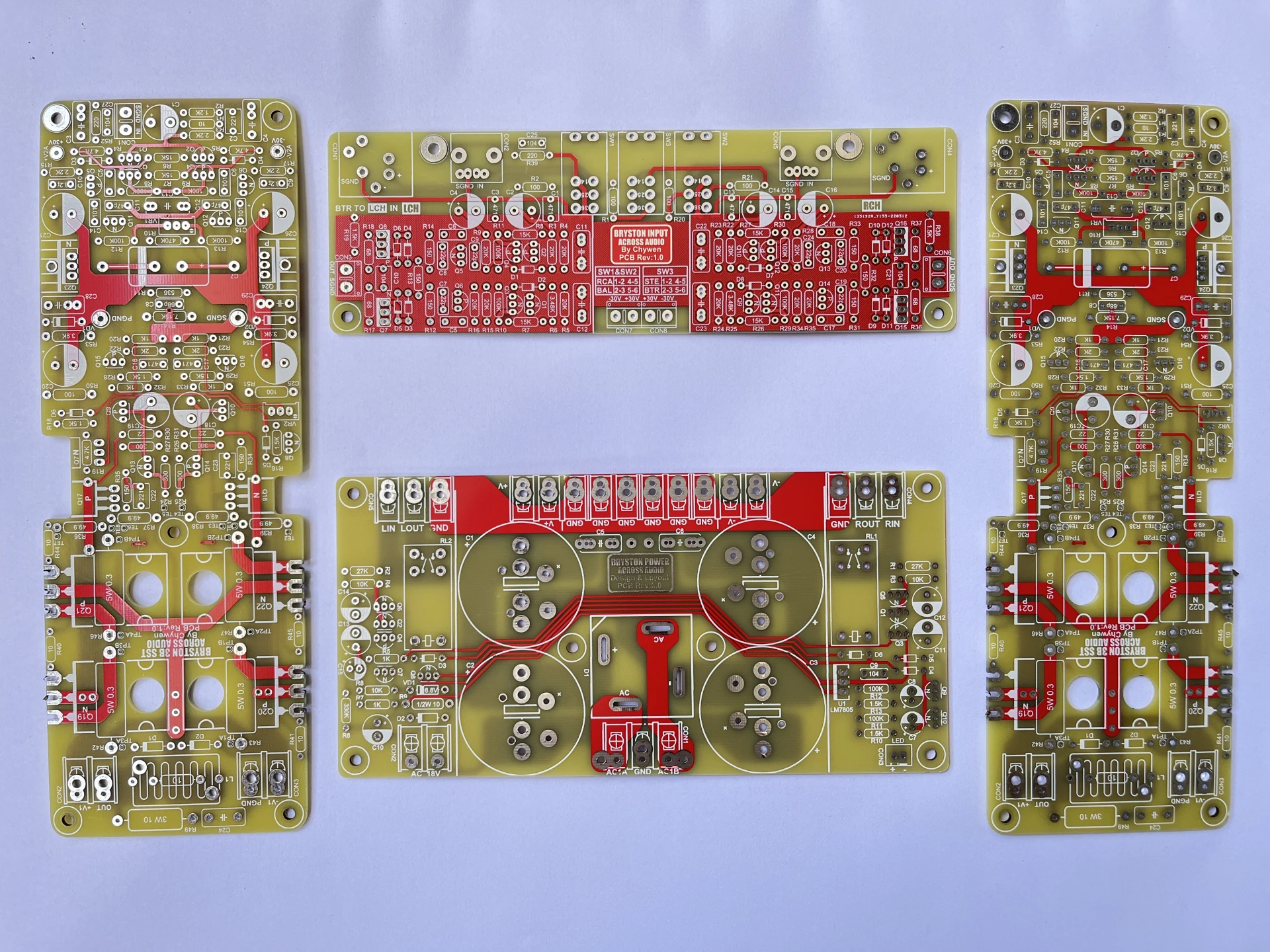 One Set BRYSTON 3B SST2 Amplifier Circuit PCB Bare Board