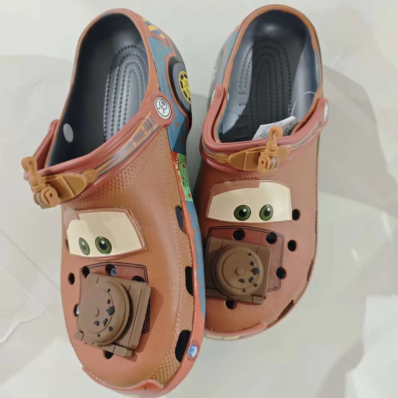 Disney Pixar Cars McQueen & Mater Breathable Waterproof Child Slippers Boys Outdoor Casual Sandals Trendy Gift Cartoon Design image 3