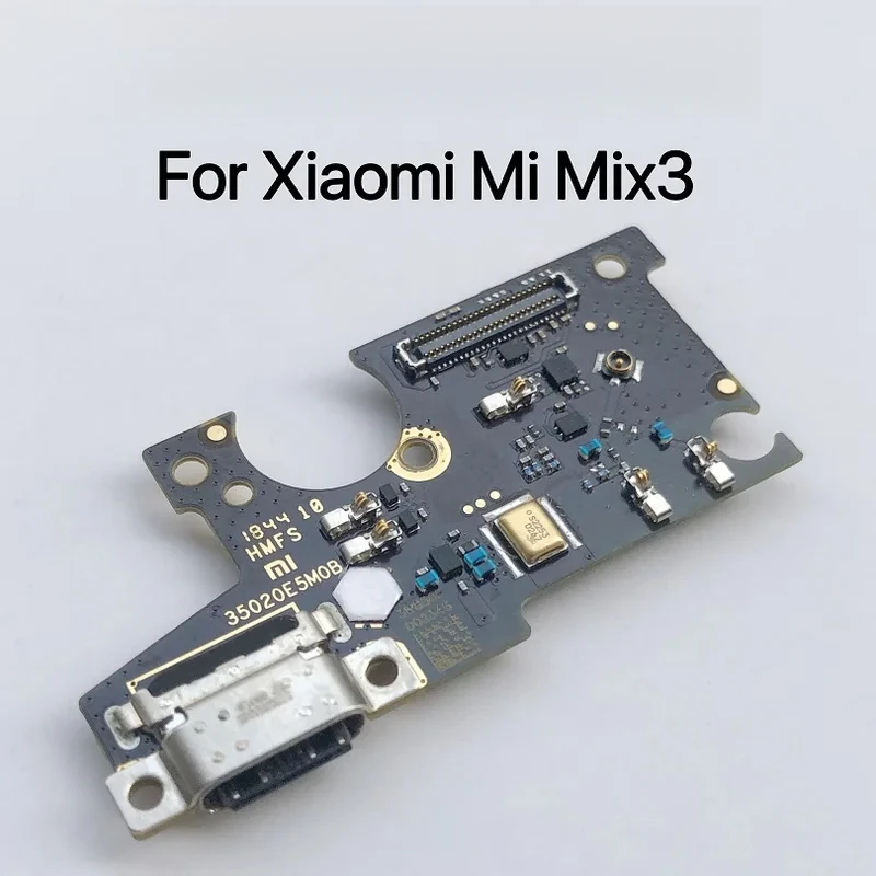 Full IC Working For Xiaomi Mix 3 Microphone USB Plug Fast Charging Port Charge Board Flex Cable Connector