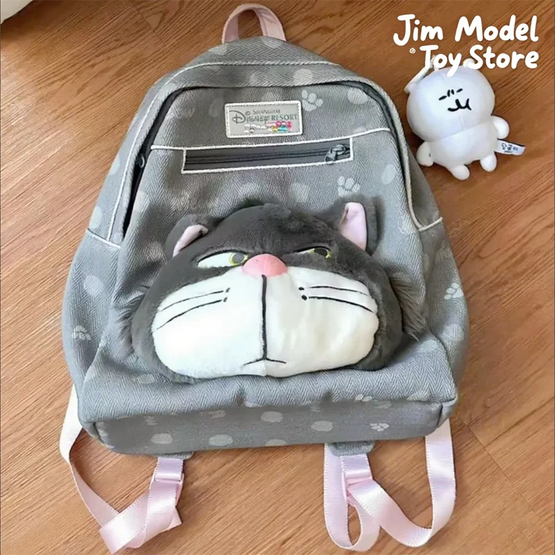 

Дисней мультфильм Золушка Люцифер Кот супер милый рюкзак большой вместимости школьный рюкзак пригородная сумка детские праздничные подарки