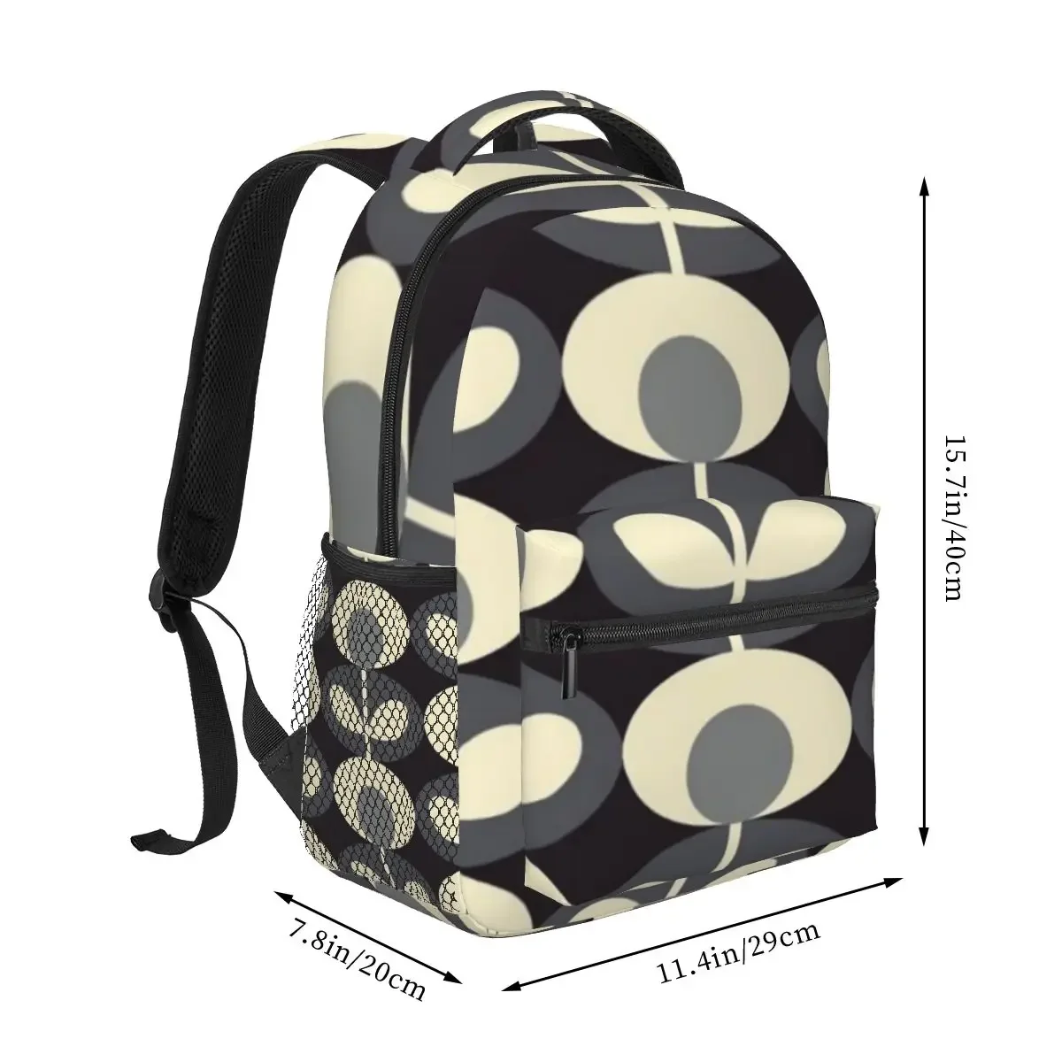 Orla Kiely Floral Backpacks Boys Girls Bookbag Students School Bags Cartoon Laptop Rucksack Shoulder Bag Large Capacity