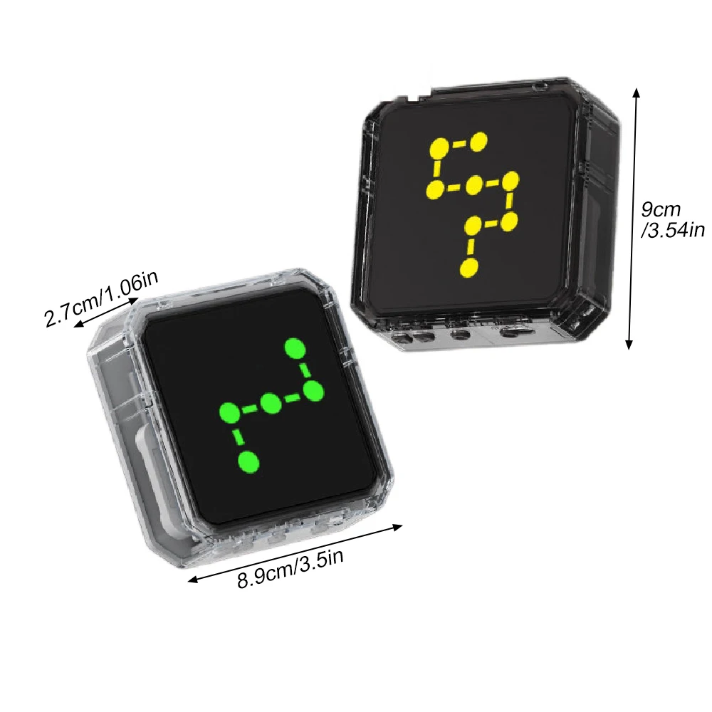 Electronic Handheld Game Compact Mind Challenge Board Toy for Kids Adults Desk Travel Brain Teaser Two Player Gift