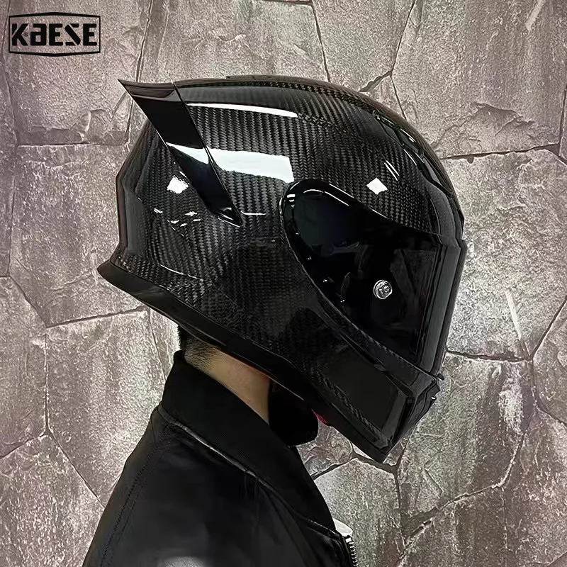 

New 3K Fashion Best Sales Safety Carbon Fiber Moto Racing Helmets High Qualtiy Helmet Full Face DOT Approved Casque Moto