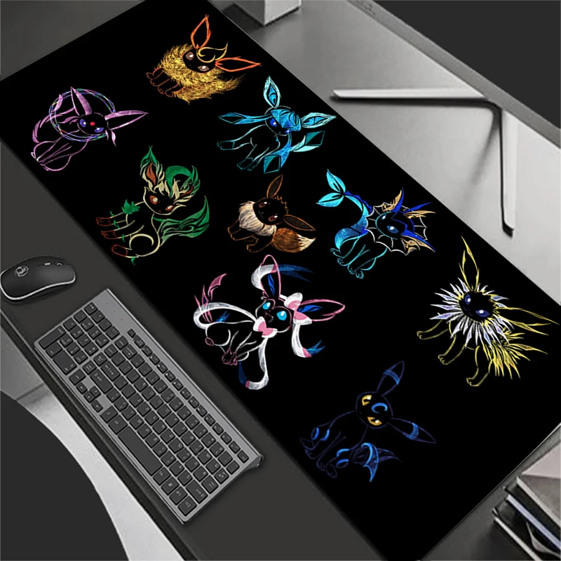 게임용 마우스 패드 P-Pokemons G-Gengar 대형 컴퓨터 마우스 패드 데스크 매트 PC 애니메이션 카펫 키보드 게이머 액세서리 테이블