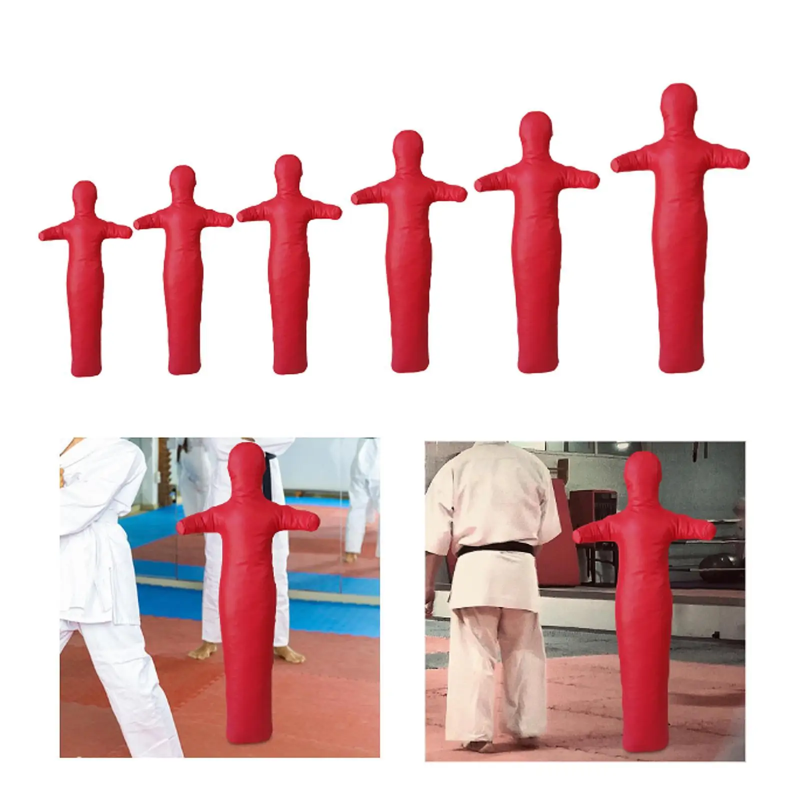 Wrestling Dummy Unfilled Practical PU Leather Kickboxing Grappling Dummy