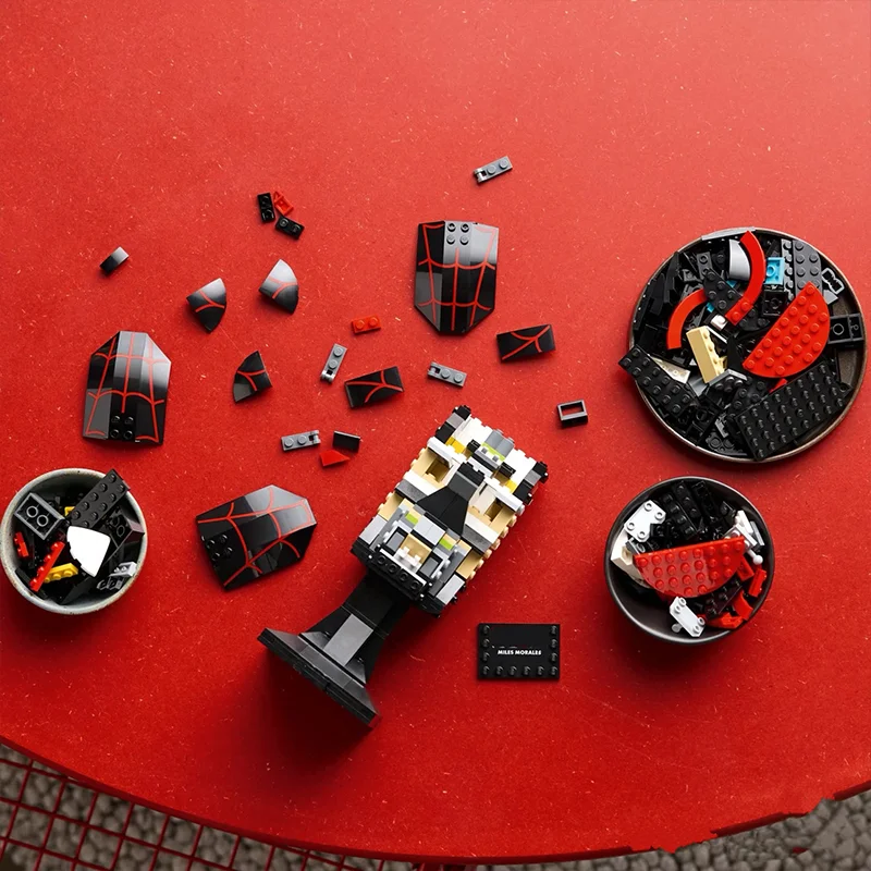 Moc capacete blocos de construção montar brinquedo 76329 capacete modelo compatível 487 pçs presente criativo para presentes de aniversário