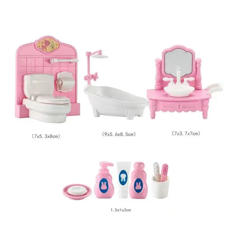 Miniature kitchen Cute Items Kawaii Doll House Furniture And Accessories Kids Toys Cooking Things For Barbie House DIY Game