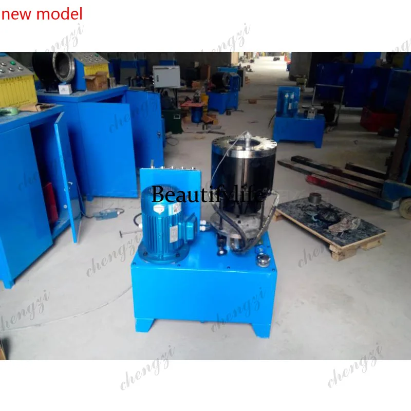 Fully Automatic , Scaffolding Steel Shrinking Machine, Square Round Pipe Crimping Forming MachinA178