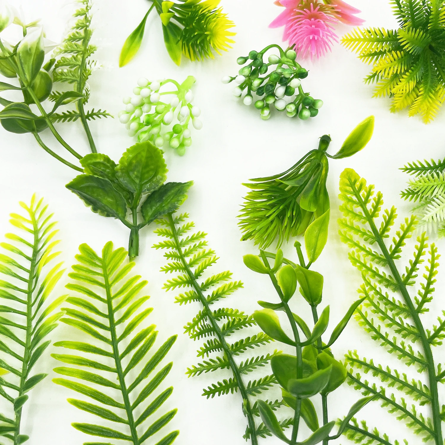10 Teile/los Kunststoff Wasser Gras Künstliche Blumen Für Wohnkultur Wand Hängen Tisch DIY Kranz Geschenk Scrapbooking Gefälschte Pflanzen – Detail 1