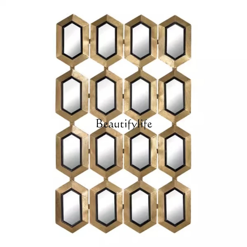 

*Entrance Art Deco Mirror American Dining Side Creative Background Wall Living Room Wall Wall Combination Mirror
