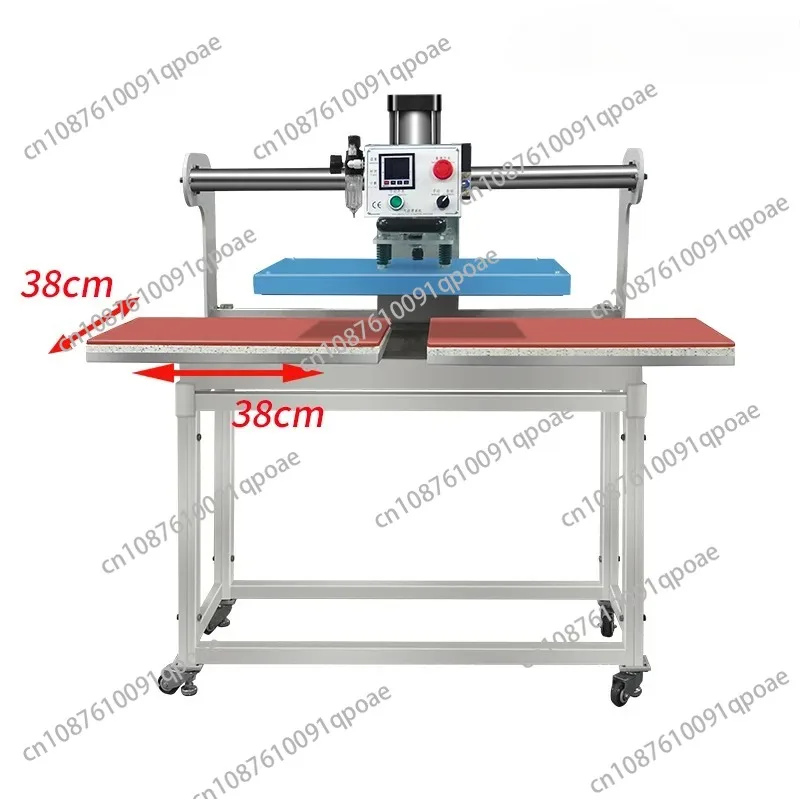 Automatic air compressed air heat press machine double station sliding t-shirt heat transfer machine ironing machine heat press