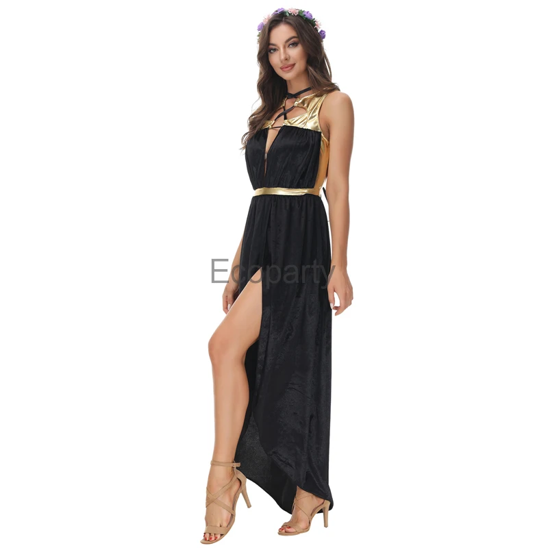 Nieuwe Egyptische Cleopatra Prinsessenkostuum Oude Middeleeuwse Griekse Godin Cosplay Jurk Halloween Carnaval Fancy Outfits