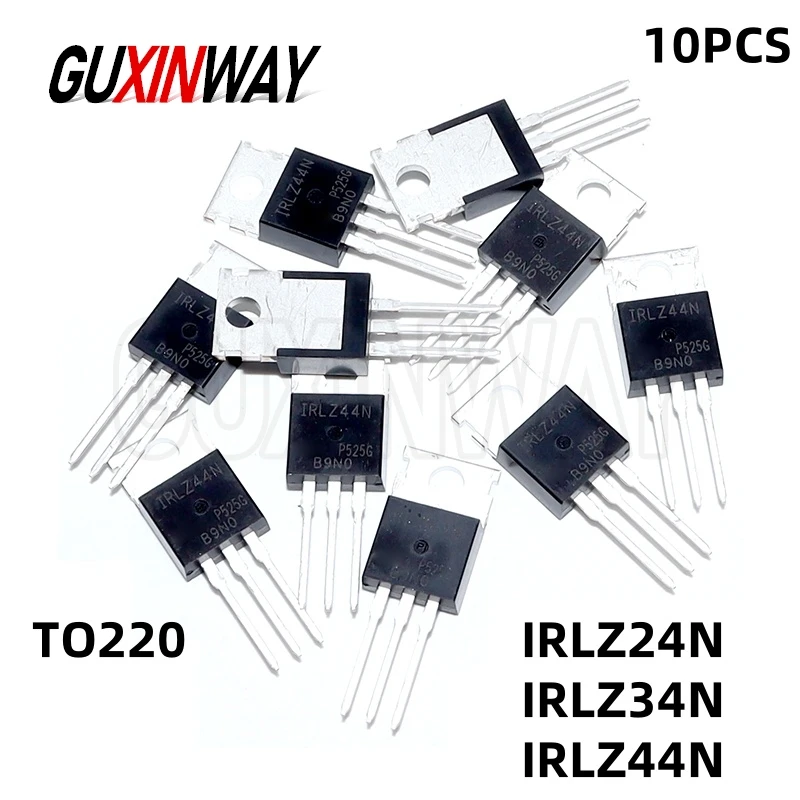 10PCS 100% New IRLZ24N IRLZ34N IRLZ44N Transistor TO-220 IRLZ24 IRLZ34 IRLZ44 MOSFET
