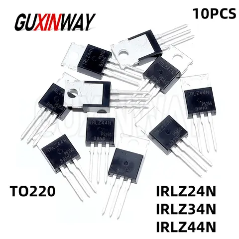 10 Uds 100% nuevo IRLZ24N IRLZ34N IRLZ44N Transistor TO-220 IRLZ24 IRLZ34 IRLZ44 MOSFET