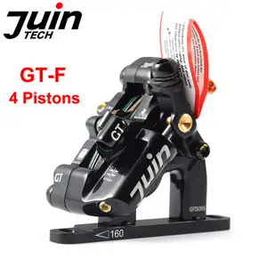 Juin tech GT-F-油圧式自転車ディスクブレーキキャリパー,4ピストン,フラットマウント,超軽量,ロードバイク用 - AliExpress