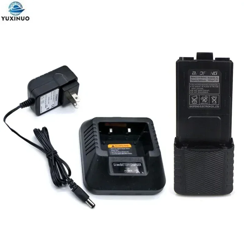 BL5 BL-5 3800mAh Extended Battery + CH-5 Rapid Charger for BAOFENG UV-5R BF-F8 UV5R UV-5RE UV-5RA 5RB 5RL F8HP Radio Accessories