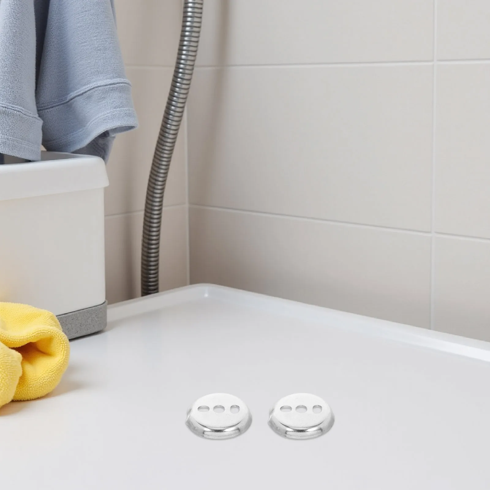 

6Pcs Stainless Steel Towel Bar Mounting Hardware Bathroom Accessories Stable Installation Universal Kit Restroom Accessories