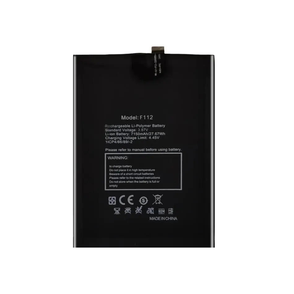 For Fossibot F112 Pro 7150mAh Good Low-Temperature Performance Mobile Phone Battery