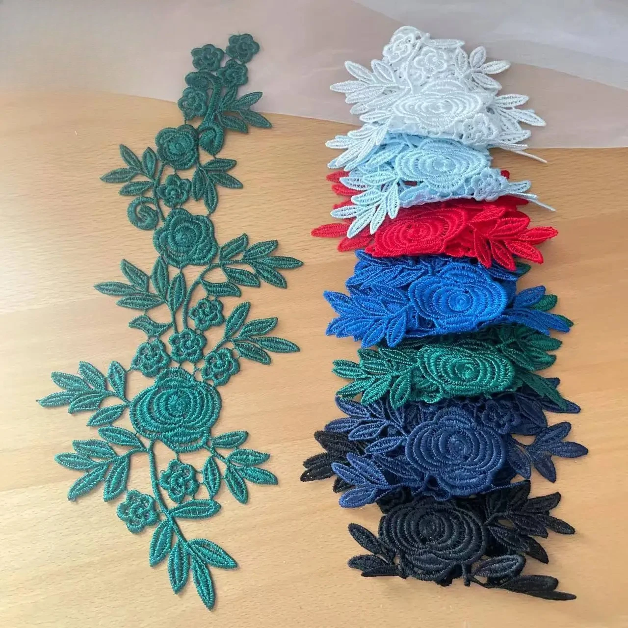

10 Pcs, High-quality Selected Water-soluble Lace Embroidery Lace, Handmade Wedding Dress Background Decoration Accessoriessories