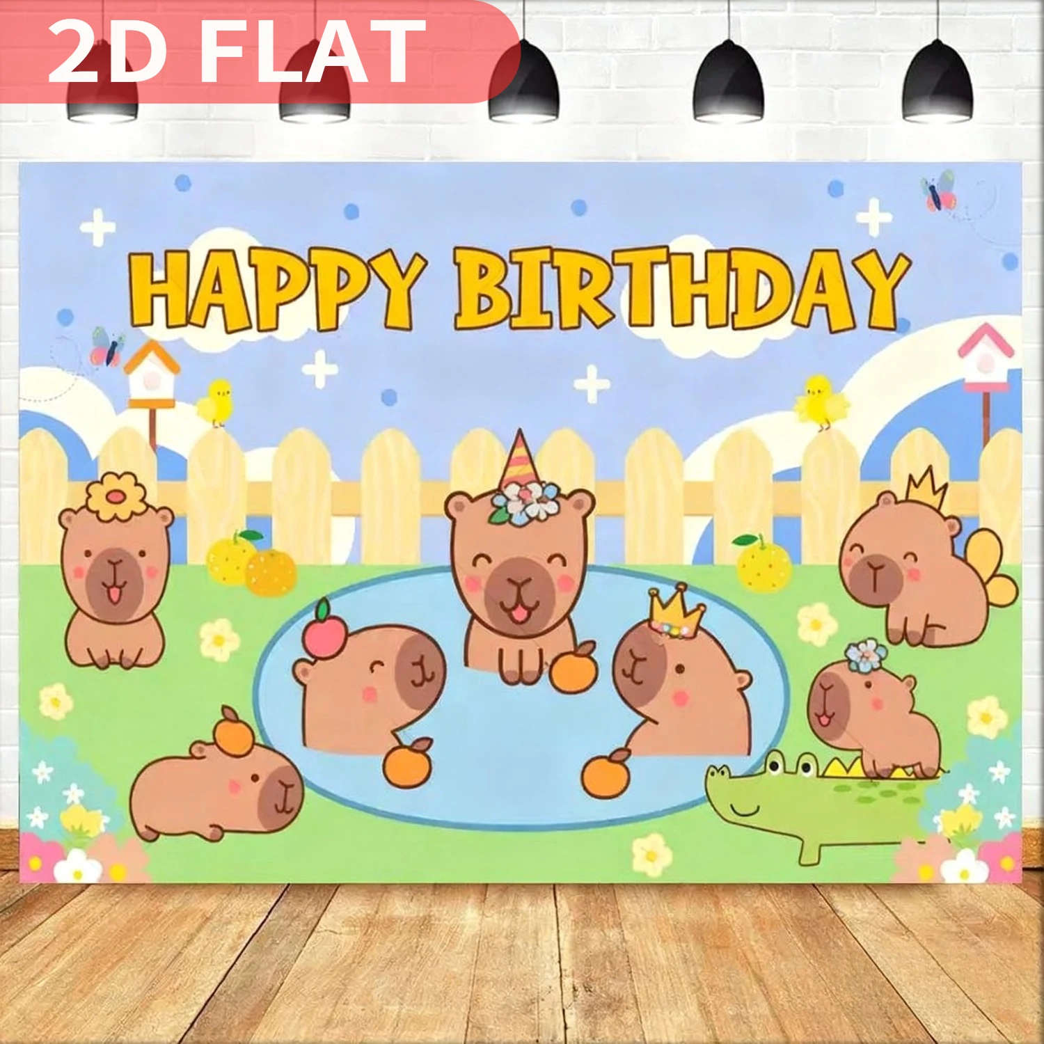 1pc Cute Capybara Animal Theme - Photography Background recension och pris